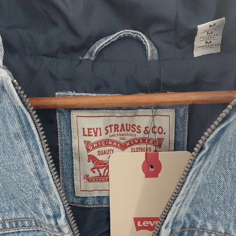 Levi's Blue Denim Hooded Jacket - Picture 5 of 10